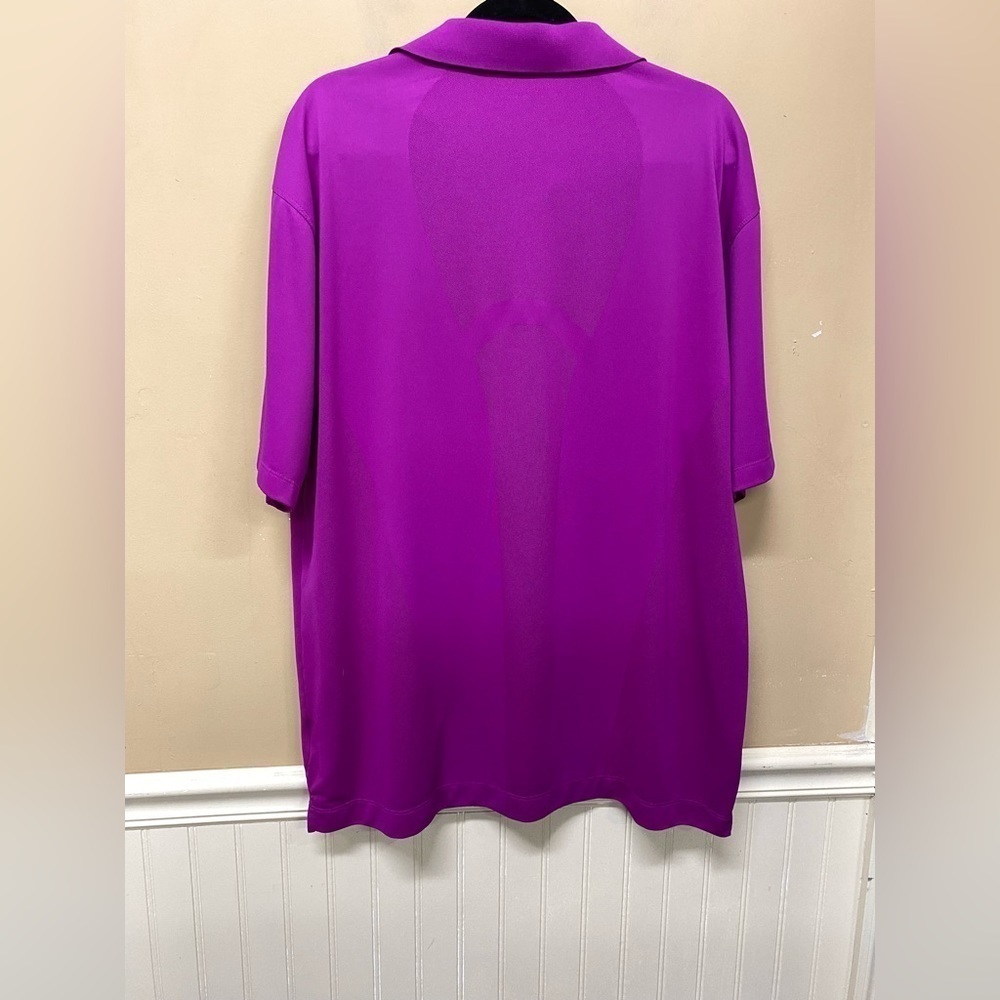 Nike Golf Dri Fit Belleair Cc Purple Polo Shirt Size Xl View 2